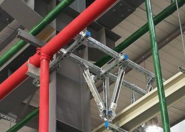 大观该抗震支架的整体式支吊架结构协调性好